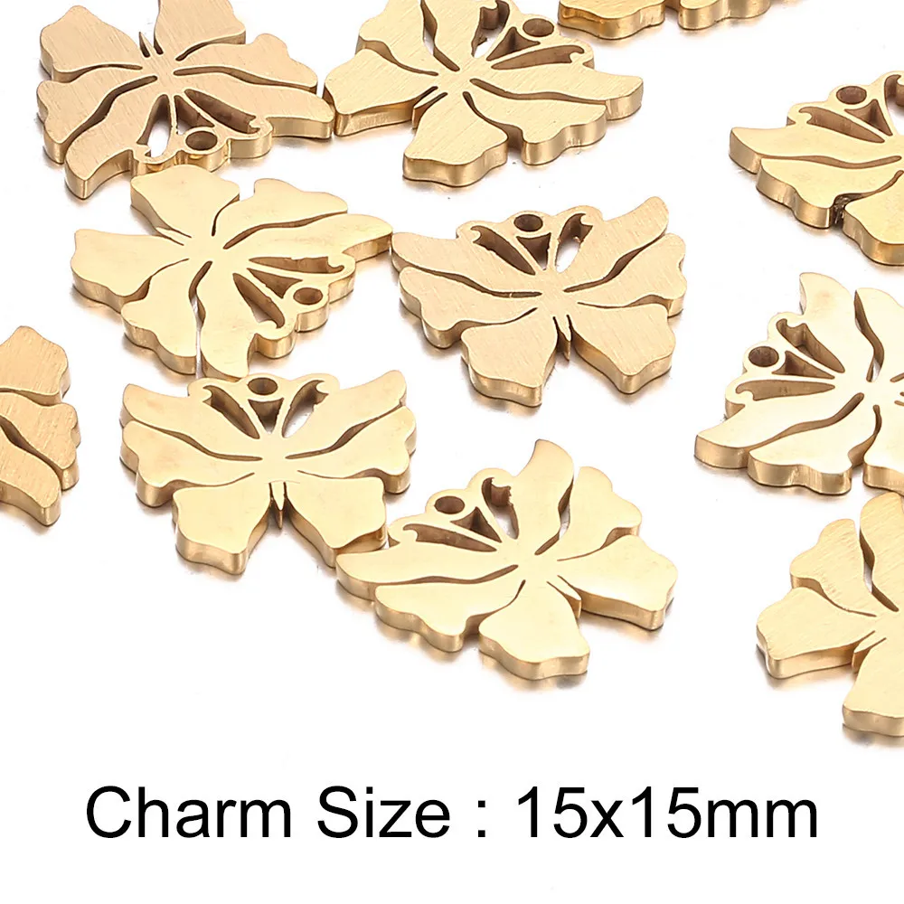 5 шт. подвески в виде стрекозы из нержавеющей стали 16 х16 мм|charm pendant|dragonfly charmsbutterfly