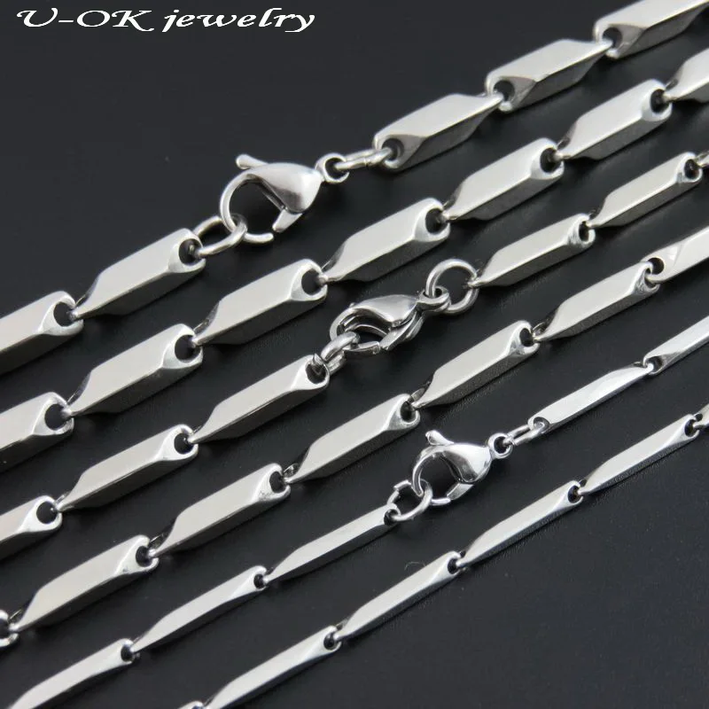 

2/3/4mm Width 45cm 50cm 55cm 60cm 316L Stainless Steel Silver Tone Link Chain, Classic Necklace For Men Women