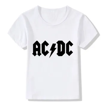 

2019 AC/DC Print Rock Children T-Shirts Summer Top Boys/Girls Short Sleeve Clothes Casual Hip Hop Graphic Baby Kids Tees,ooo2219