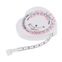 1,5 м сердечная рулетка Индекс Массы лента измерительный калькулятор тела мышечная диета похудение рулетка измерительные инструменты