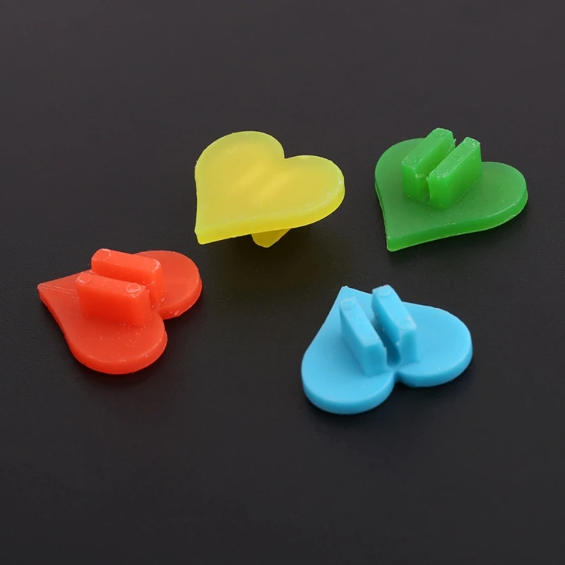 Hot Sell 1 Bag Bicycle Spoke Beads Decoration Colorful Heart Shape Kids Bike Wheel Clip