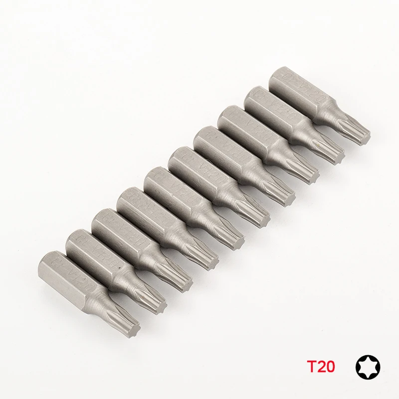 Набор бит отверток Torx 10 или 8 шт. 1/4 шестигранный хвостовик Star T8 T10 T15 T20 T25 T30 T35 T40