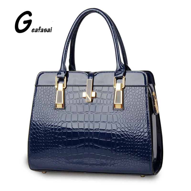 

new Women PU leather handbags light leather bag crocodile high-grade shoulder bags for lady Europe and the United States Style