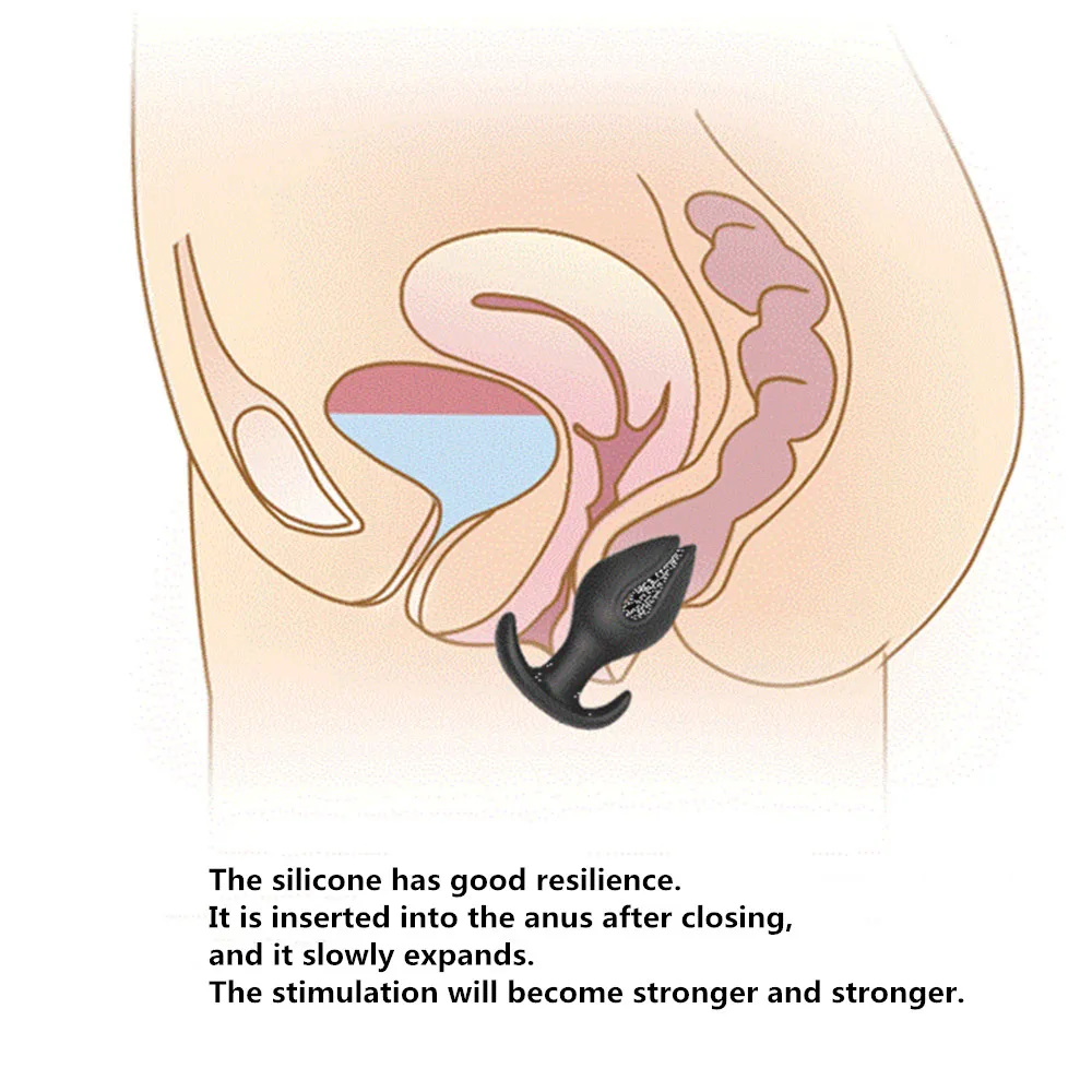Anal Plug Soft Silicone Butt Plug SM Vagina Stimulator Expander Prostate Massager Adult Anal Sex Toys for Women Men Gay Couple (3)