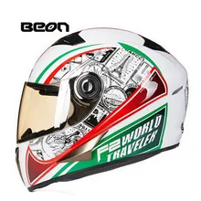 2017 winter New EU ECE Authentication BEON Full Face Motorcycle Helmet B500 Motorbike Helmets Made of ABS have 19 kinds colors