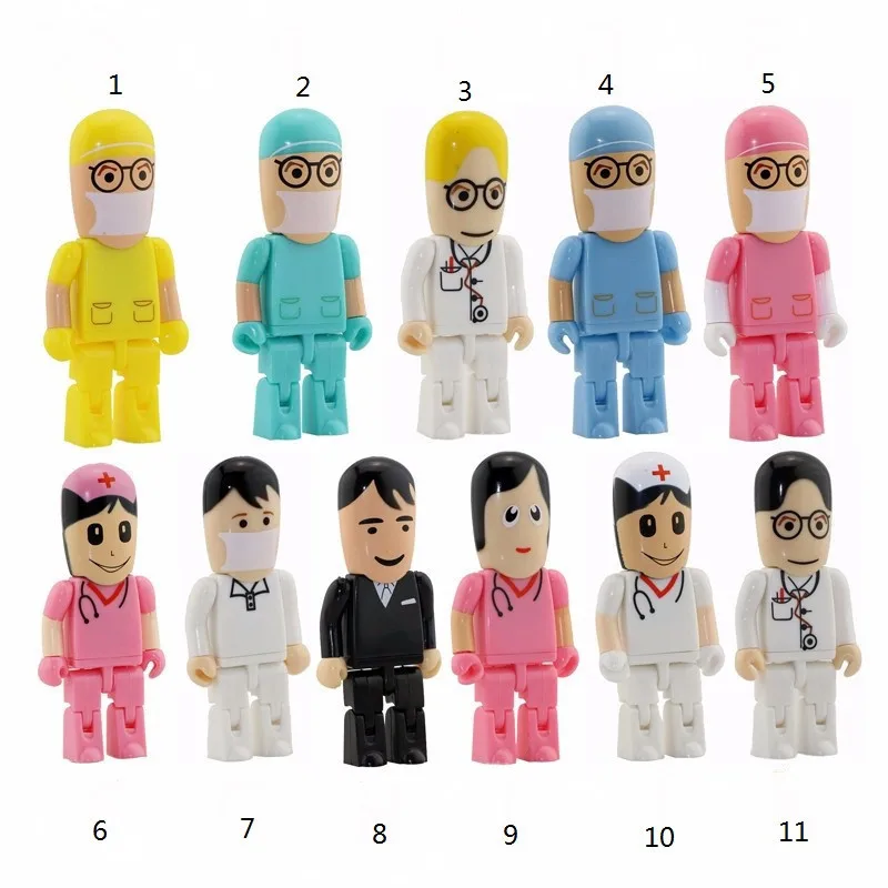 

Mini Medical Nurse 2.0 Flash Drive Drive Dentist Pendrive Gift 4GB 8GB 16GB 32GB 64GB Creative Cute Fashion U Disk 2.0usb