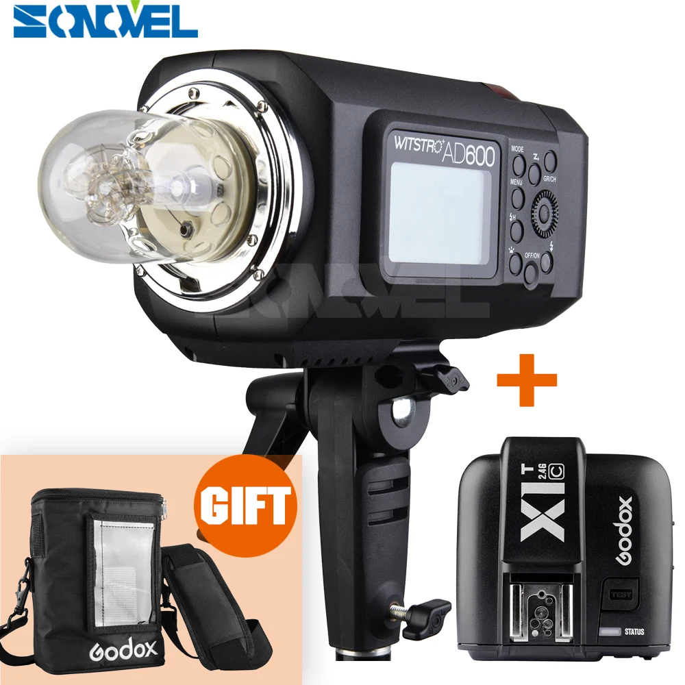 Godox AD600 600W 2.4G TTL Portable Flash + X1T N Trigger For Nikon D810