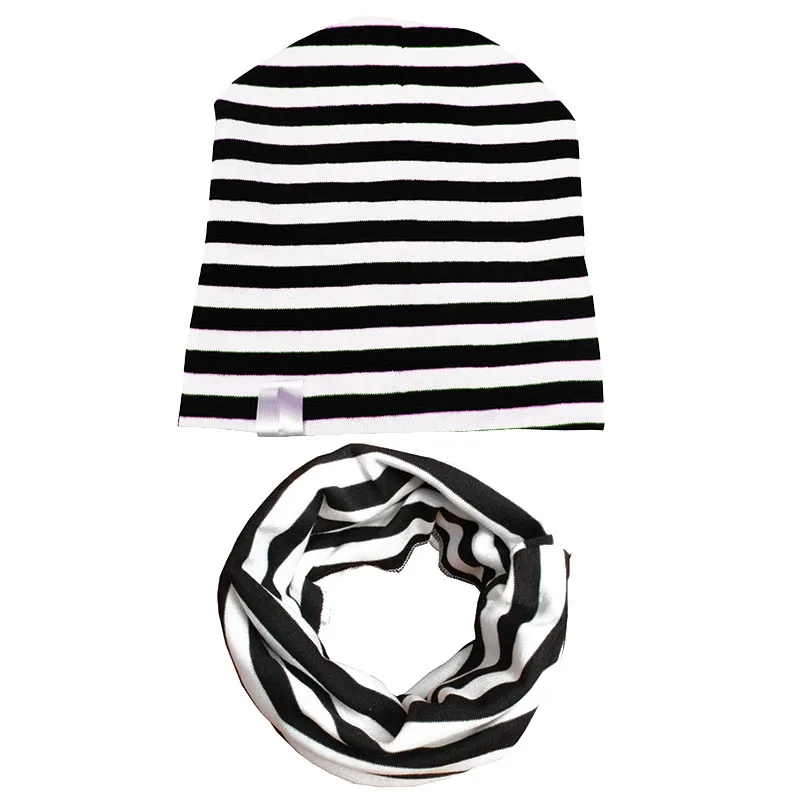 

Kids Cartoon Beaines Kids Warm Beanies Striped Knit Beanies Scarf Winter Autumn Spring Scarf Beaine For Baby Boy Girl