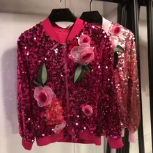 Светильник с объемными цветами; куртка на молнии в классическом стиле; модная потрясающая Женская куртка