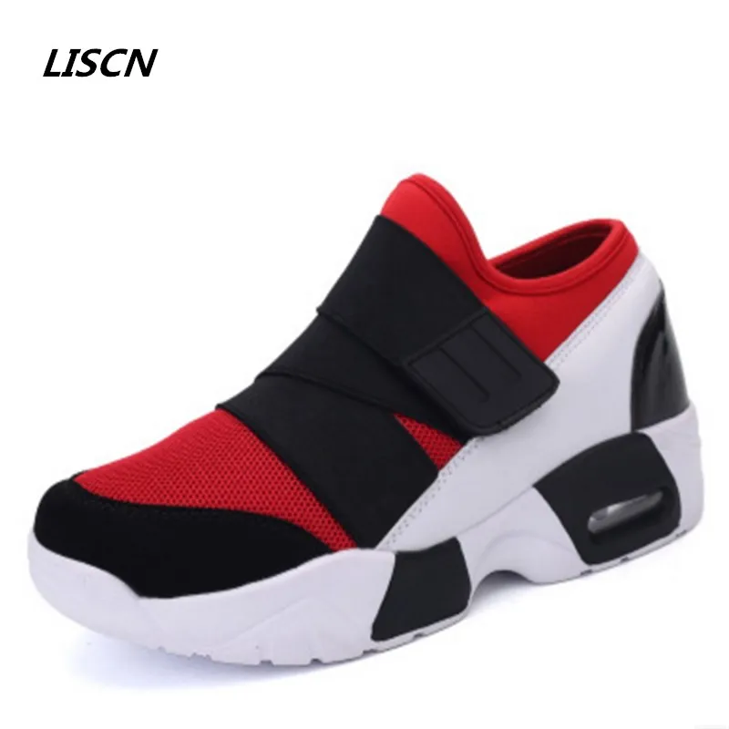 

2018 Women Summer Casual shoes Light Height Increasing Mesh Air Comfortable Breathable Net Air Damping Trainers tenis feminino