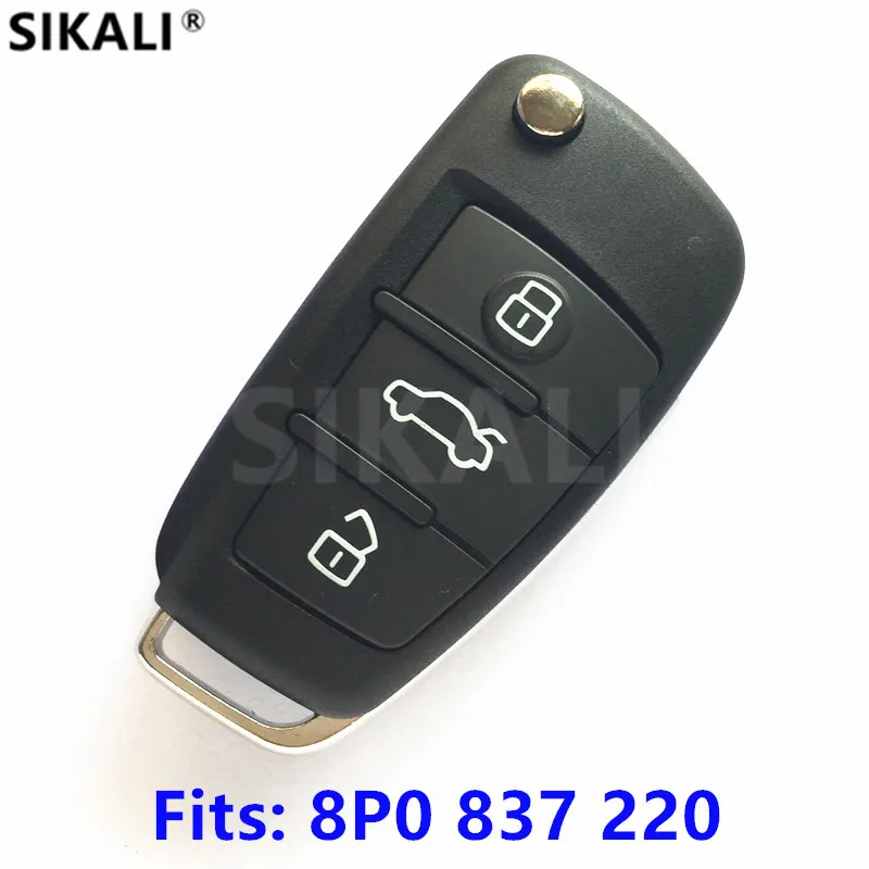 Дистанционный ключ для Audi 8P0837220/5FA009272 10 автомобильный A3 S3 A4 S4 TT 434 МГц с чипом ID48 2005
