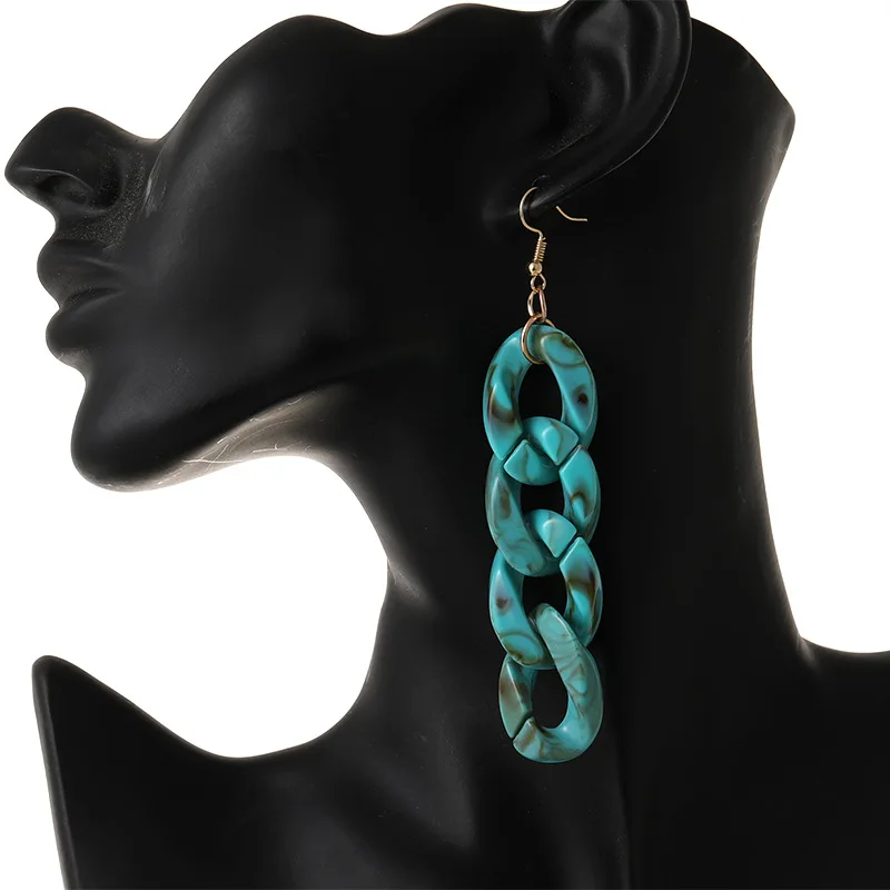 

LiuXSP Fashion Earrings Women Acrylic Colorful New Earrings Couple Best Gifts Wedding Party Jewelry Pendant Earrings