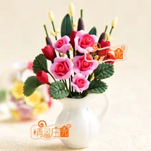 Мини кукольный домик мини-Мебель Модель аксессуары завод красивая красота розы