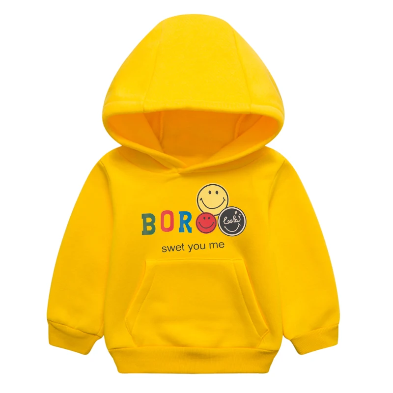 

Spring Autumn Children Warm Clothing Baby Boys Girls Cartoon Long Sleeved Hooded Kids Cute Sweatshirt Hoodies Outwear