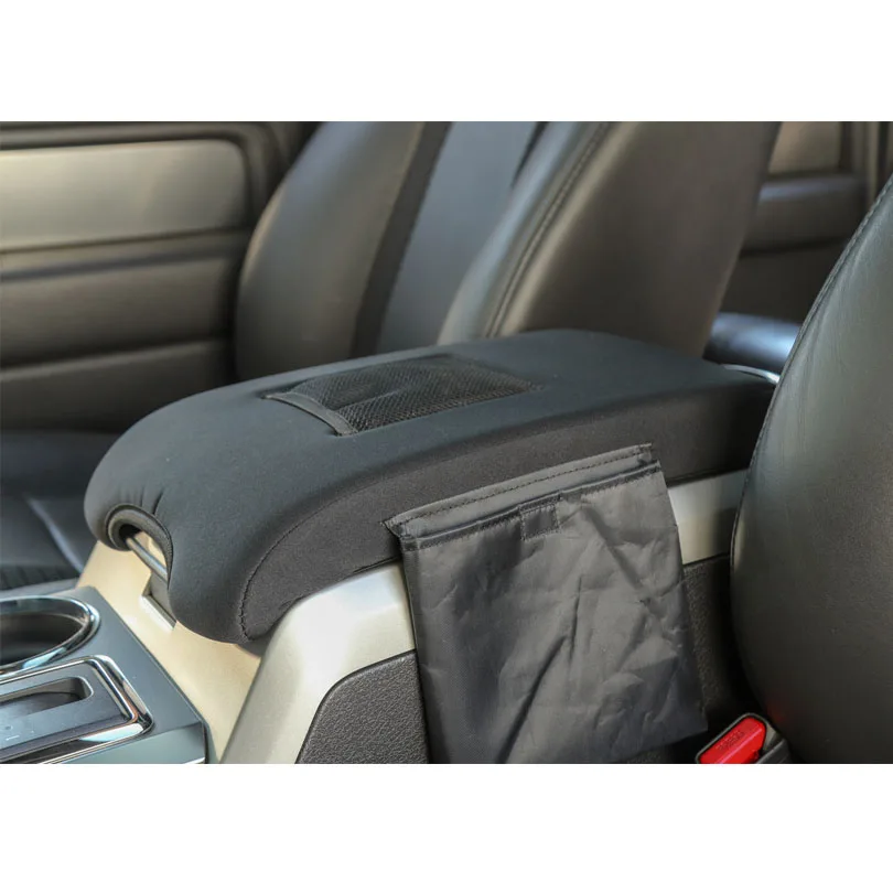Для Ford F150 2009- Автомобильный подлокотник коробка для хранения крышка боковой карман аксессуары для салона автомобиля