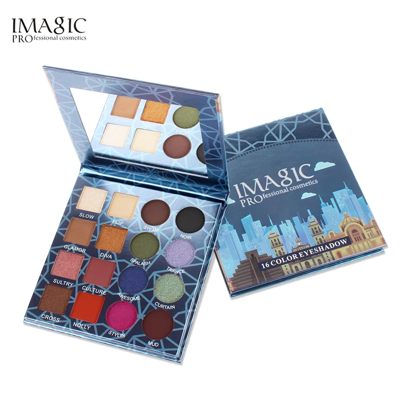 

IMAGIC 16 Colors Shimmer Matte Eye Shadow palette Waterproof Eyeshadow Glitter Eyeshadow Palette Cosmetics