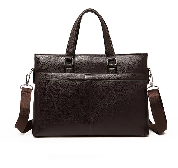 Бизнес портфели Для мужчин сумка-мессенджер сумки на плечо сумка для ноутбука мужской сумки многофункциональный ранец Высокое качество кожаная сумка Для мужчин Горячая - Цвет: Coffee