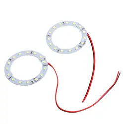 2 шт. авто мотоцикл 15 SMD светодиодный ангельские глазки кольцо свет белый 60 мм