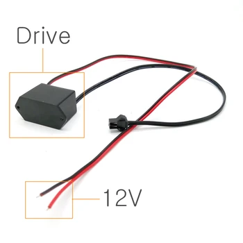 

DC 12V Drive Controller inverter For 1-5M Neon Light LED Strip Light EL Wire Glow Flexible Neon Decor
