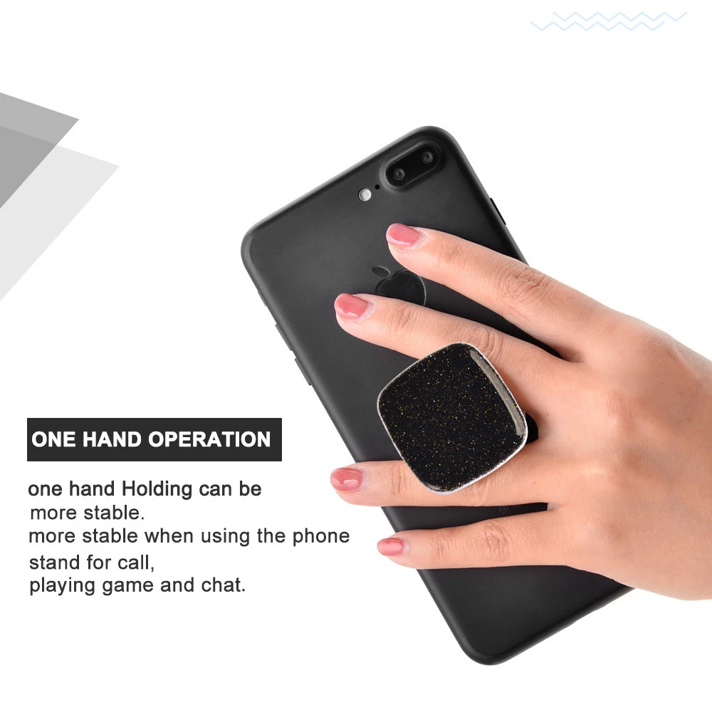 

Universal Finger Ring Holder Glitter Mobile Phone Ring Holder Grip Extending Telescopic Stand For iPhone Samsung with Hook