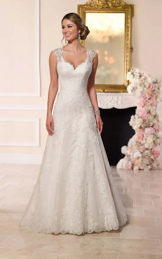 Вечерние кружевное платье принцессы Vestido De Noiva V шеи Винтаж 199 | Женская одежда