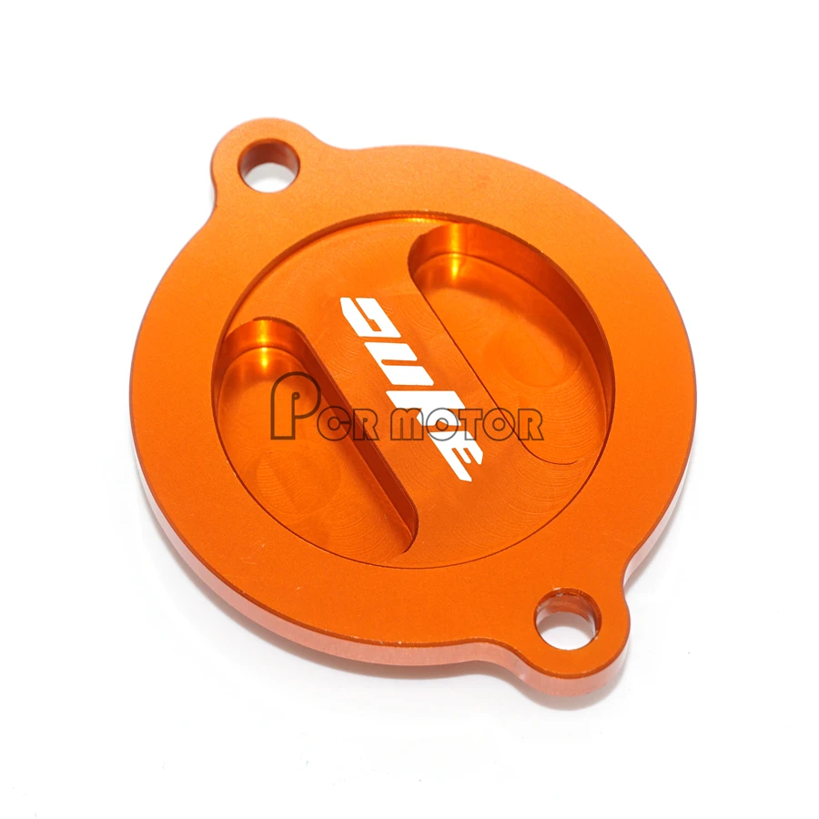 

High quality Motorcycle CNC Engine Oil Filter Cover Cap With LOGO For KTM DUKE 125 200 390 690 duke