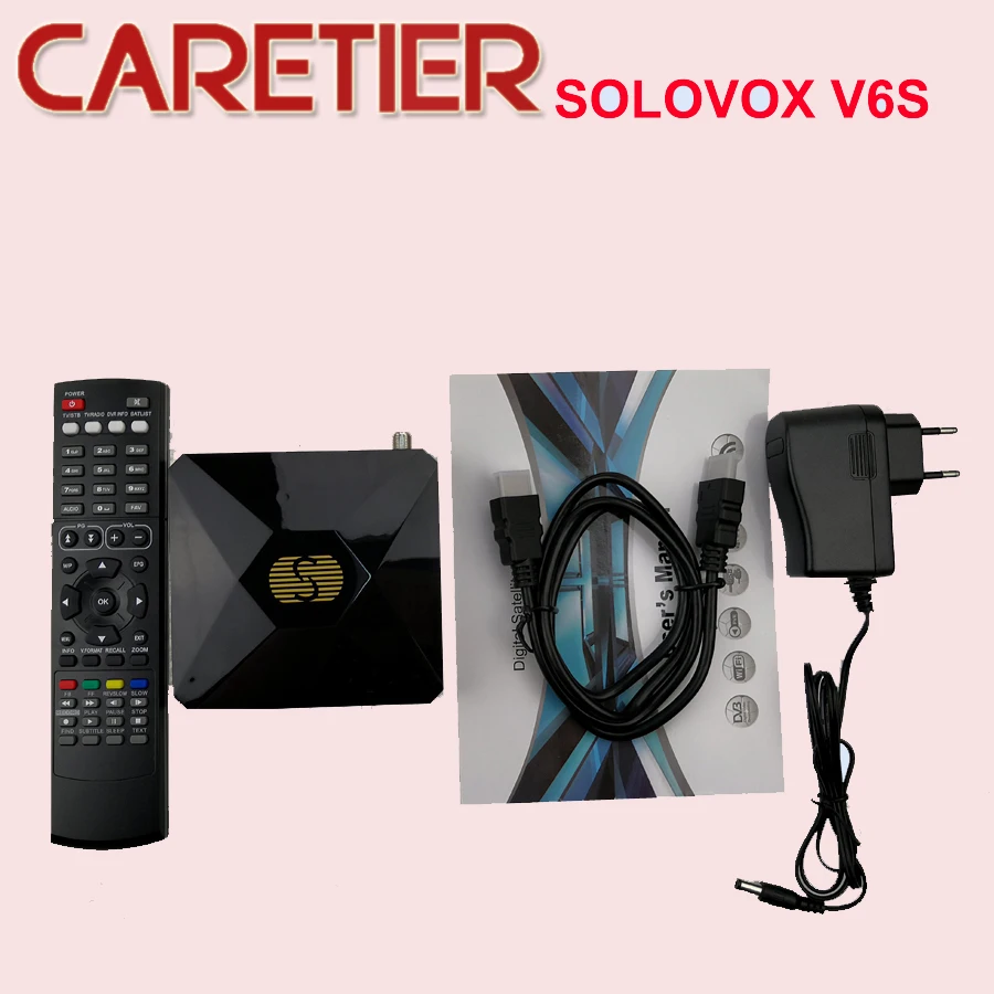 Подлинная SOLOVOX V6S Мини V6S спутниковый ресивер Поддержка 2 USB веб-ТВ Карта обмен CCAM/NEWCAM Youporn 3 шт