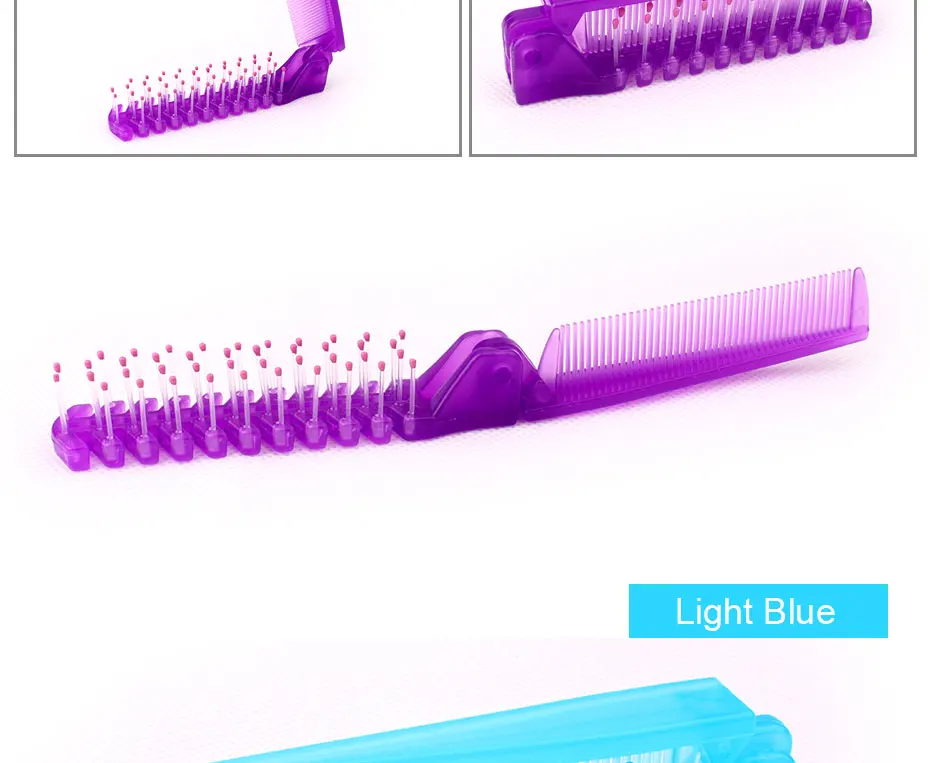Портативная дорожная расческа для волос, складная Массажная расческа для волос, антистатические стильные наборы, складные расчески для волос, парикмахерские инструменты