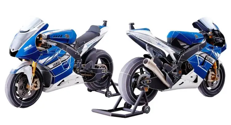 YZR-M1 прекрасное издание мотоцикл 3D Бумажная модель сделай сам