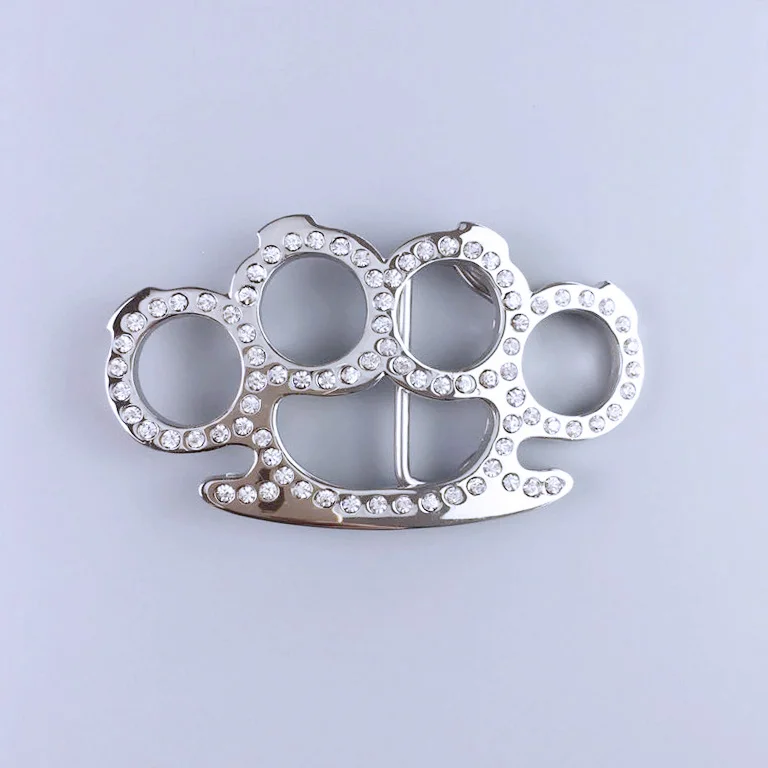 Новинка Яркая Серебряная 3D пряжка для ремня со стразами в наличии США|rhinestone belt