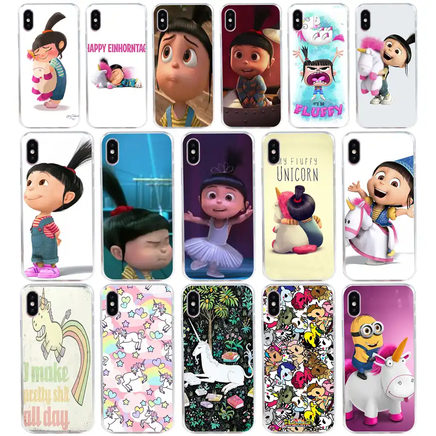 116aq Minion My Fluffy Unicorn Agnes Soft Silicone Tpu Cover Phone Case For Iphone 5 5s Se X Xr Xs Max Case Fitted Cases Aliexpress