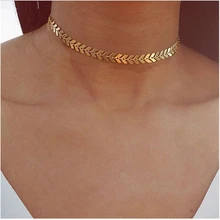 X220 ожерелье-чокер с листьями и блестками для женщин бижутерия в богемном стиле массивные ожерелья вечерние ювелирные изделия лучший подарок