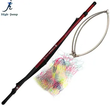 

5.4M Carbon Fishing Dip Net Retractable positioning Fishing Brail net 70cm Depth 52cm Ring 5 Session 4.8M Handle Fishing Dip Net