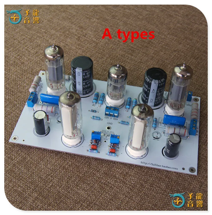 

6N2/6N1 6P1 3W*2 stereo power amplifier finished board contains electronic tube amplifier board With 6E2 level indication