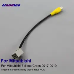 Liandlee Автомобильная камера заднего вида RCA адаптер провода для Mitsubishi Eclipse Cross Low-End Edition 2017-2019 кабель для оригинальный разъем