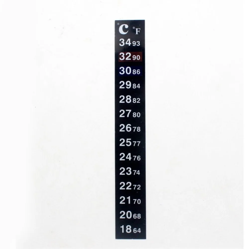 Long Strip Thermometer Aquarium Thermometer Aquarium Patch Thermometer