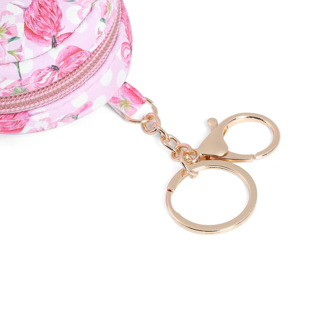 Модный женский кошелек с единорогом и фламинго, мини-кошелек для ключей на молнии