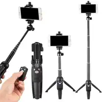 Extendable Self Wireless Remote Stick+40-Inch Monopod+Tripod+Universal Phone Stand Holder For iPhone X 6S 8 7 Plus/For HUAWEI