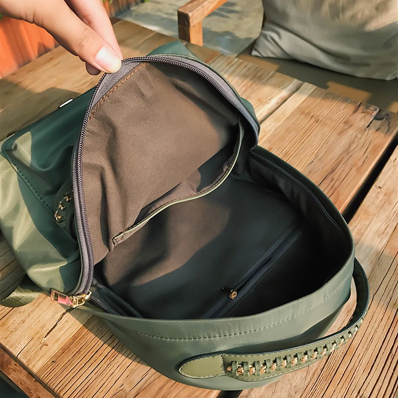 JANESPRI School Backpack for Teenage Girl Mochila Feminina Escolar Women Backpacks Nylon Waterproof Casual Laptop Bagpack Female (59)