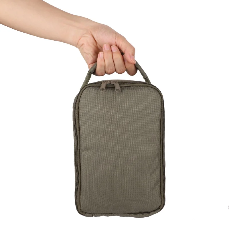  Fishing Reel Bag 4-Layer 600D Oxford Cloth Handled Dual Zipper Outdoor Storage Case Container For L - 32974902311