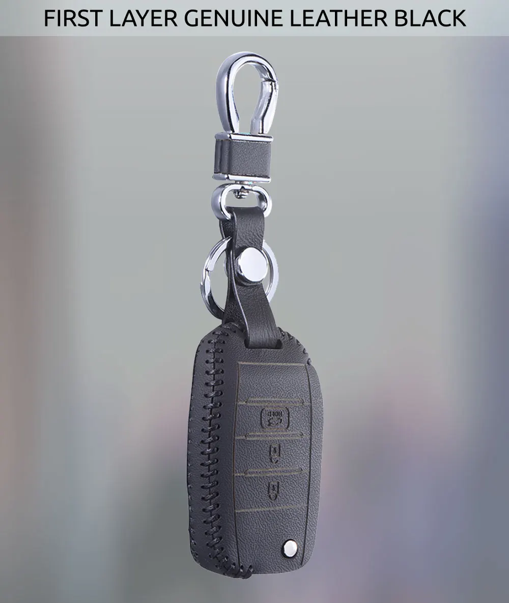 Кожаный чехол для ключей для Kia Sportage R K2 K3 K3S K4 K5 KX KX3 KX5 Ceed Sorento Cerato Optima Frote чехол в виде ракушки брелок для ключей