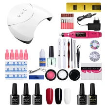 UR SUGAR маникюрный гвоздь полный набор УФ светодиодный Сушилка для ногтей Набор для гелевого маникюра личная гигиена электрическая дрель для ногтей инструмент для дизайна ногтей