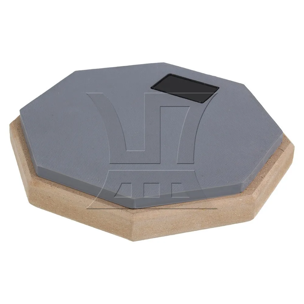 

Yibuy 6 Inches Double Sided Foam Soft Rubber Dumb Drum Practise Pad Grey and Black Soft Feel Practicing