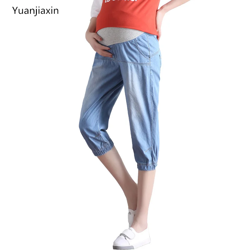 New Summer Belly Band&Support Pants For Pregnant Women Elastic Waist