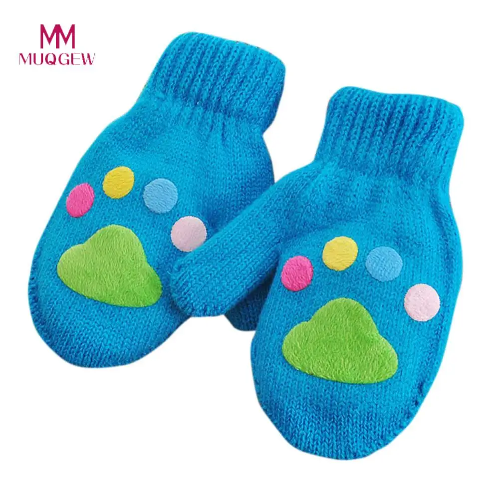Buy MUQGEW Brand Fashion Infant Baby Gloves Girls Boys Winter Warm Full Finger