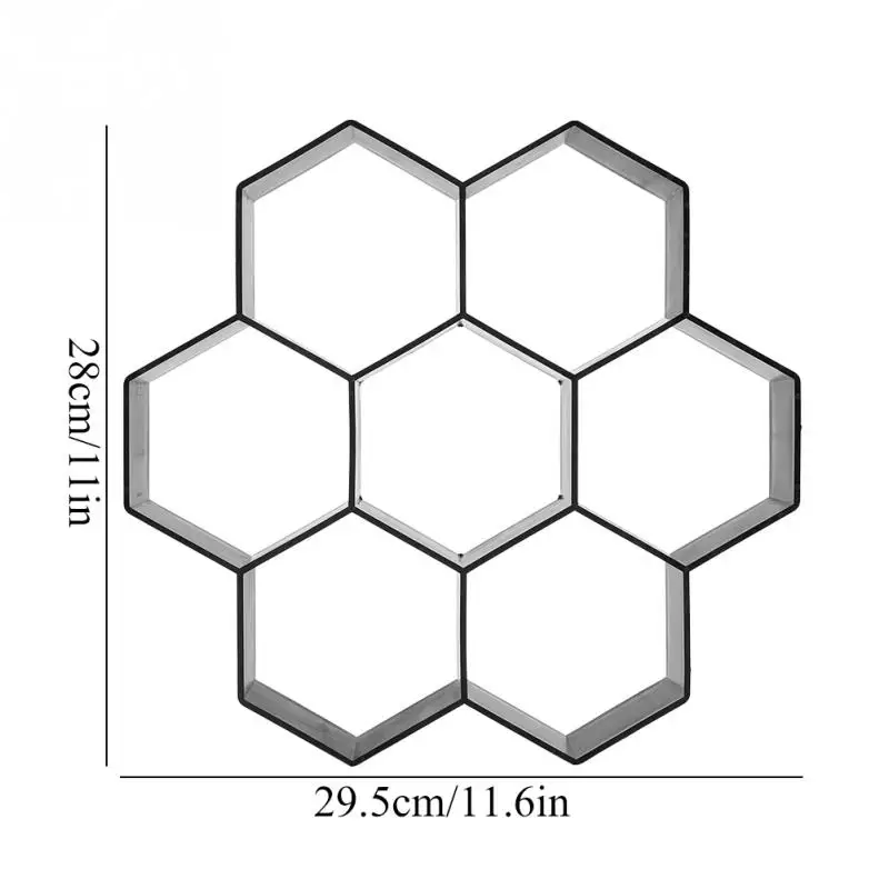 Agyvt Шестигранная форма Пластиковая форма для цемента брусчатки кирпича DIY садовый камень кирпичи ходьбы тротуара бетонные формы садовые инструменты