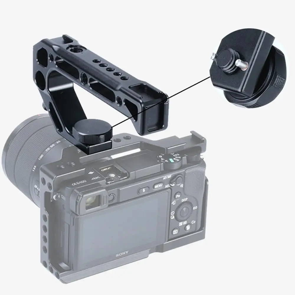 

UURig R008 Camera Cold Shoe Handle Grip with Arri Locating Screw M5 Rotating Screw External Monitor Mic for DSLR NikonCanon Sony
