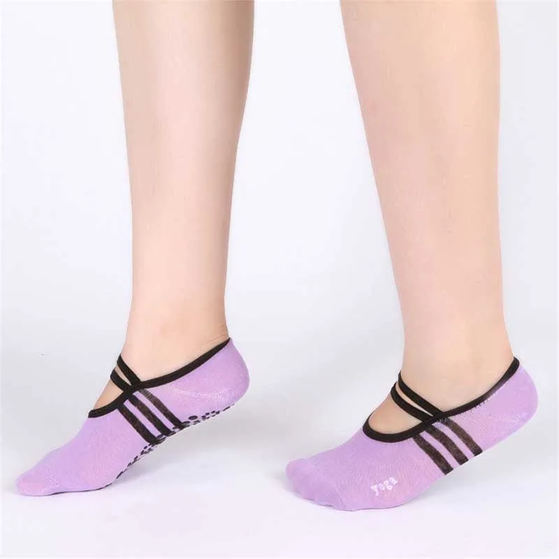 [EIOISAPRA] Нескользящие бандажные хлопковые носки для фитнеса, балета, йоги, Женские Дышащие носки для пилатеса, шлепанцы, носки для танцев