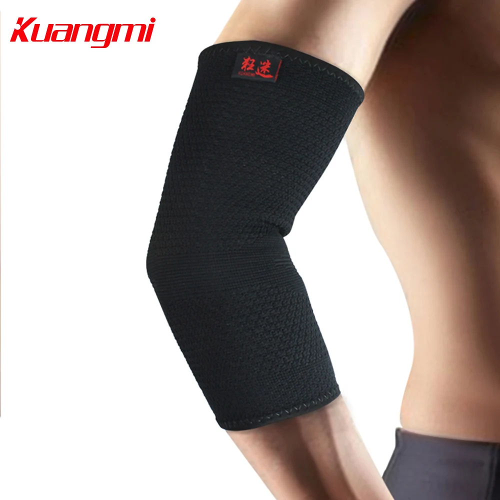 

Kuangmi 1 PC Elbow Support Basketball Tennis Sports Compression Sleeve Elbow Brace Arm Warmers Ski Volleyball Golf Protector
