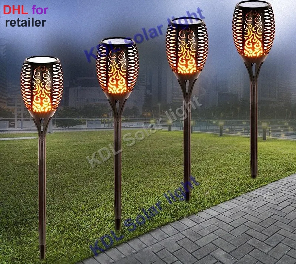 

Solar 96LEDs Lawn Dancing flame Torch Lights radar 3 working mode 96 LEDs Solar Flame Flicker 1 pcs Landscape Garden Lamp Torch